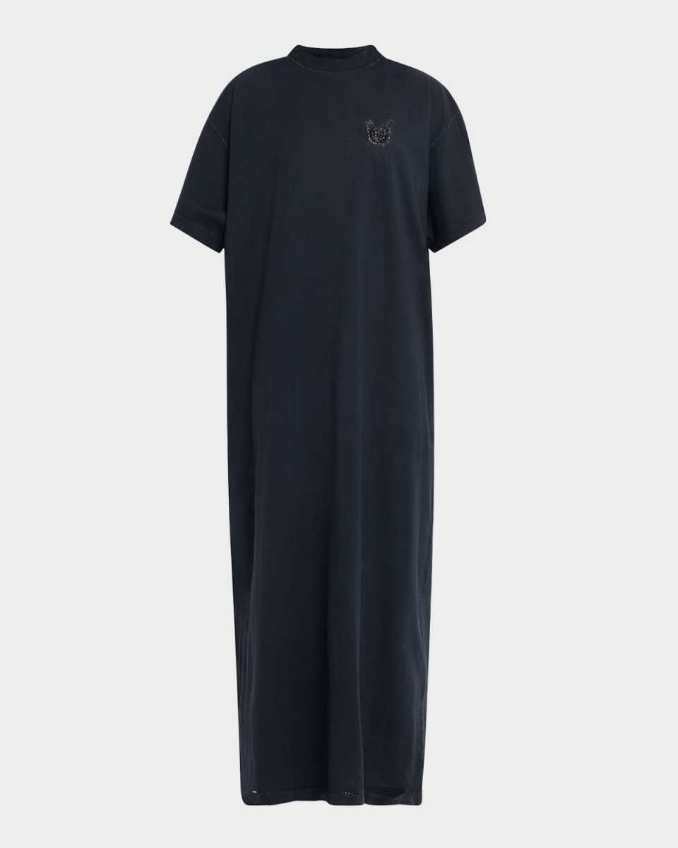 Logo Short-Sleeve Maxi T-Shirt Dress